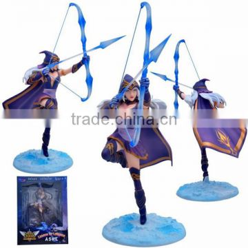 SV-LOL022 Sveda hot selling LOL toys League of Legends The ice striker Ashe PVC figure Statue game toys action figure wholesale