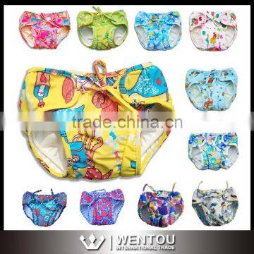 Baby Cartoon Nylon Adjustable Swim Diaper