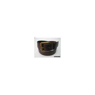 Mens Belt - Classic Cow Leather Belt with stitching