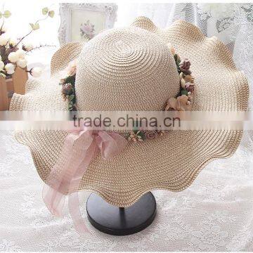 B40089A Ladies wide brim sun protection hats