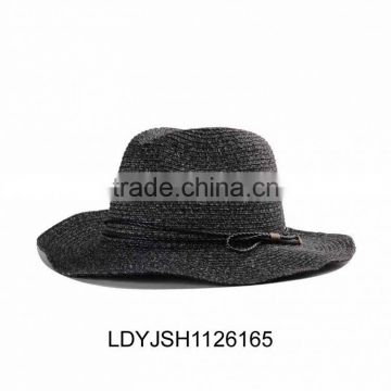 Chinese latest men cowboy straw hats with holes