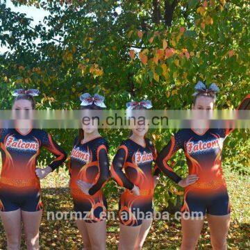 Full sleeve cheerleading uniforms youth plus size cheerleading uniforms