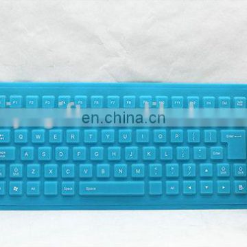 Customized color Flexible waterproof 85 keys silicone key panel for computer