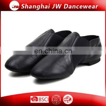 Leather Neoprene Elastic Slip-on Jazz Shoes