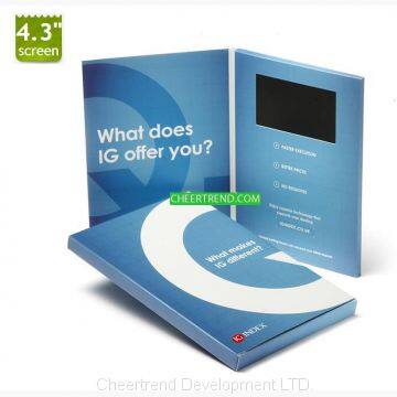 2.4/2.8/4.3/5/7/10″ Inch Video Greeting Card/video Brochure/video Invitation Card photo-5