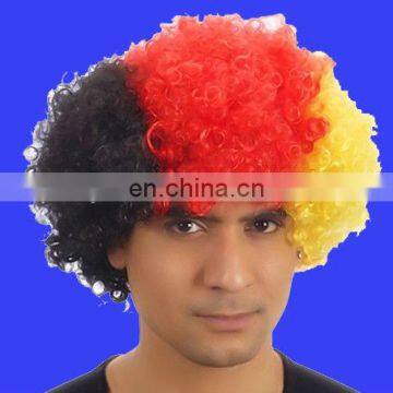 Country football fan Fun Afro Wig afro sport wig Germany afro wig