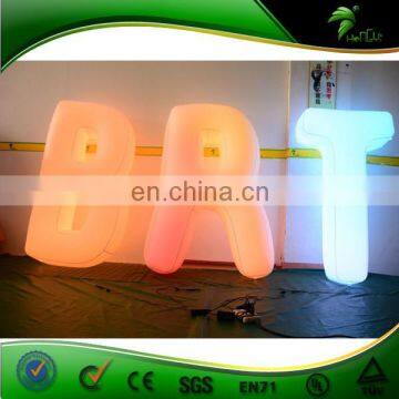 LED Decorative Inflatable Sign , Inflatable Letter , Inflatable Alphabet for Advertising Promotion