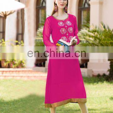 Viva n Diva Pink Georgette kurti