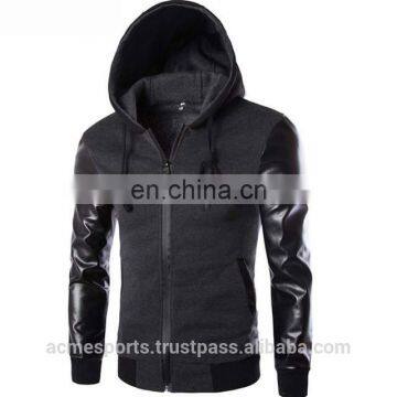 wholesale fashion elongated hoodie / sweatshirts/ fleece hoodies/ pullover fashion hoodies for men