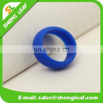 Simple One Color Silicone Finger Rings Logo Color Filling Silk Priting Laser Carving Logo photo-6