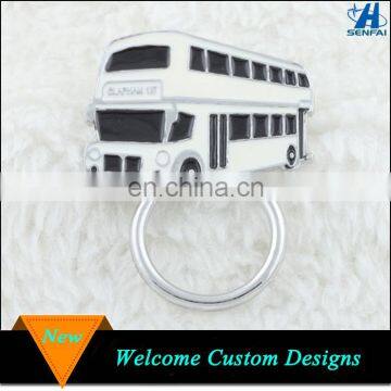 Graduation Souvenirs Silver Tone White Black School Bus Eyeglass Holder Brooch Pins