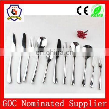 stainless steel cutlery set with 11 pcs/ spoon fork knife with customized logo (HH-spoon-127)