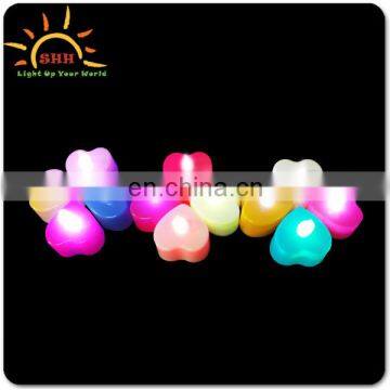 China factory Heart shape valentine's day led candles for home and party decoration