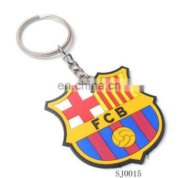 soft PVC Rubber keychain/badge design key chain