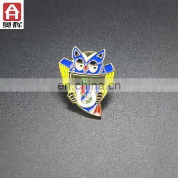 Good quality brass custom size machine woven badge