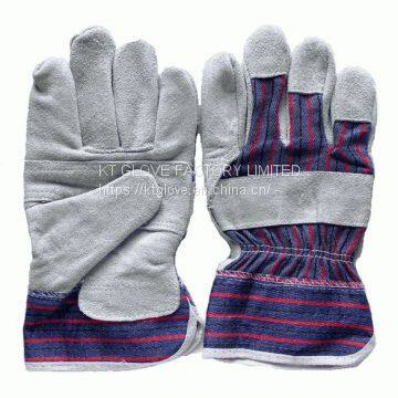 Cow split leather working glove
