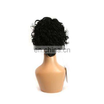 Short Curly Wig Human Hair Lace Front Wig photo-3