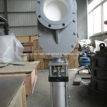 Pneumatic Ceramic Double Plate Gate Valve for Dense Phase Pneumatic Conveying System at Thermal Plant photo-3