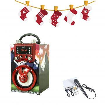 Microphone Karaoke Wireless Speaker Blue tooth Super Sound Bass Speaker Portable Karaoke player