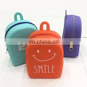 Fancy Hot Sale Backpack Shape Girls Wallet Latest Design Ladies Pouch Animal Printed Coin Case Silicone Coin Purse photo-2