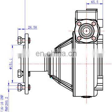 WGB-NYTM Worm Gear Reducer, Wheel Gearbox for Irrigation System photo-4