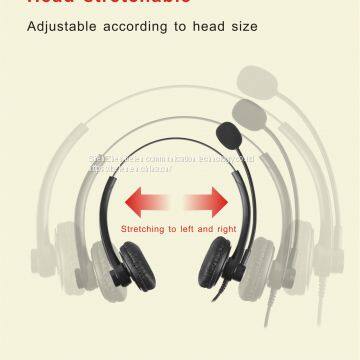 China Beien T12 RJ-USB telephone call center headset noise-cancelling headset customer service