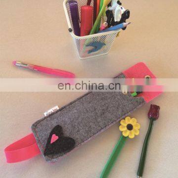 Eco Friendly Makeup Organizer Sunglasses Storage Bag Felt Standing up Pouch photo-4