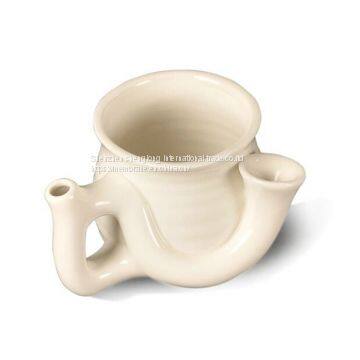 low price best selling to USA  white color personalized 400ML Barrel Shape Drinking Smoking Pipe Mugs