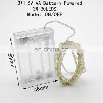 2M 3M 5M 10M Battery Silver Wire LED String Lights Holiday Lighting Fairy Garland for Christmas Wedding Party Decoration photo-3