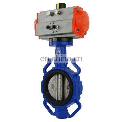 Bundor 16 Inch Pneumatic Actuator Butterfly Valve Wafer Type DN50-DN1200 Butterfly Valve