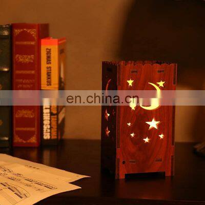 2019 New Arrival DIY Wooden Stars Projector Lamp Children Starry Lighting photo-2