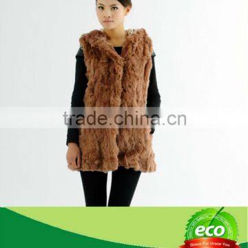 New Style Real Rex Rabbit Fur Genuine Pretty Fashion Winter Warm Custom Fit Women Coat