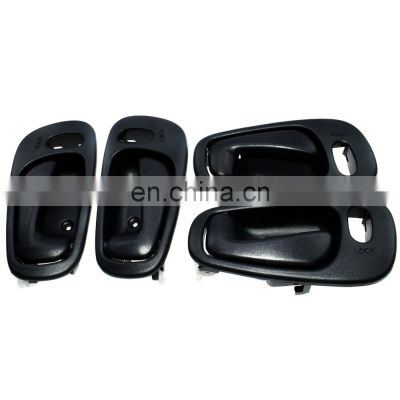 Black Interior Door Handle Front Rear Right Left 4Pcs for 1998-02 Toyota Corolla