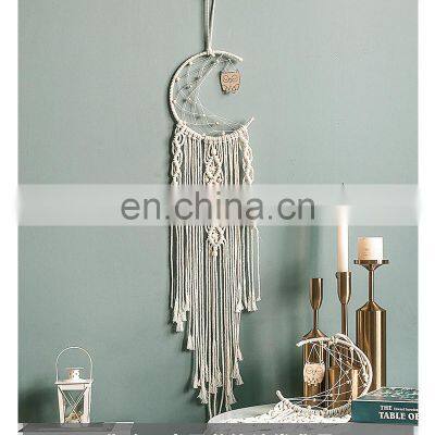 Half Moon Star Big Dream Catchers Metal Ring Pendant Handmade Nordic Wind Chimes Home Styling photo-4