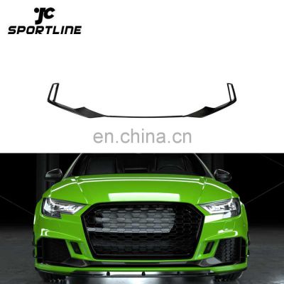 Dry Carbon Fiber RS3 Front Bumper Vents Exterior Trim for Audi RS3 8V Sedan 2017-2019