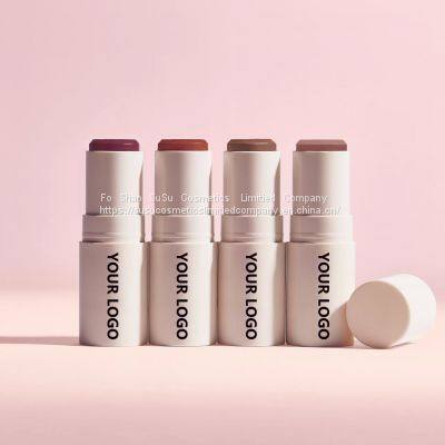 Blush New Private Label Customize Blusher Low Moq Custom Matte Vegan Pink Cream Blush Stick photo-3
