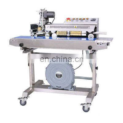 FRSC-1010III Hualian Color Ribbon Printing Air Suction Heat Heating Food Plastic Bag Sealer Pacing Sealing Machine