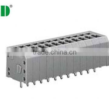 PCB spring terminal block Connectors Screwless with dual row pin connector TJ381-04