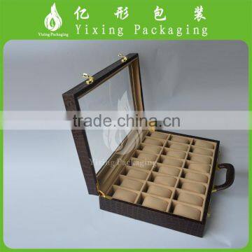 Hot Sale PU Wrist Watch 12 Slots Display Box Storage Holder Organizer Case