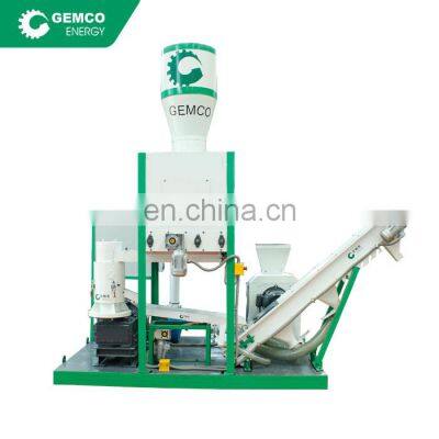 small mobile wood pellet making machine line