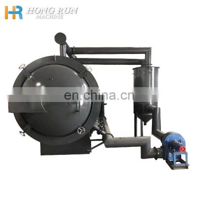 Good quality horizontal airflow carbonization furnace for wood charcoal