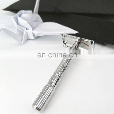 Traditional Personalized Shaving Safety Razor Removable Classic Double Blade Shaving Razor For Man photo-4