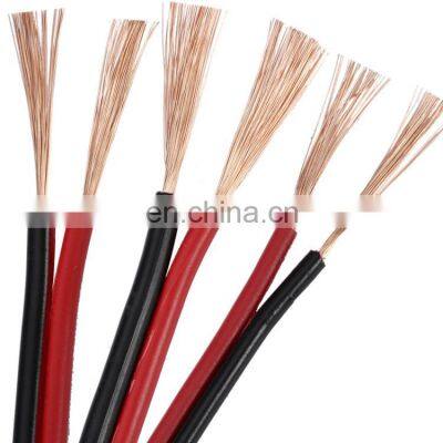 2 Cores Electric Copper Wire Black&Red/Transparent Speaker Cable Wire