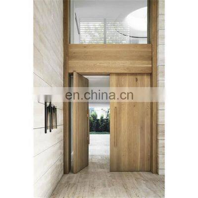 Custom made villa house main entry way aluminum pivot door with solid wood