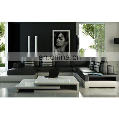 On Sales Fancy New Model 4 Seater Genuine Leather Sofa Set for Living Room Furniture