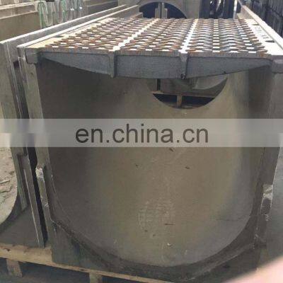 Composite Resin BMC/SMC/FRP U Drainage Channel With Grating photo-3