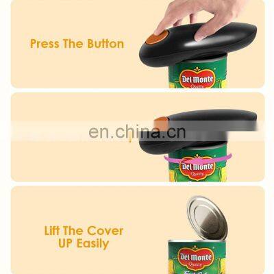 Heavy Duty Personalized Beer Cool Smooth Edge Black Stainless Steel Electric Can Opener Automatic photo-2