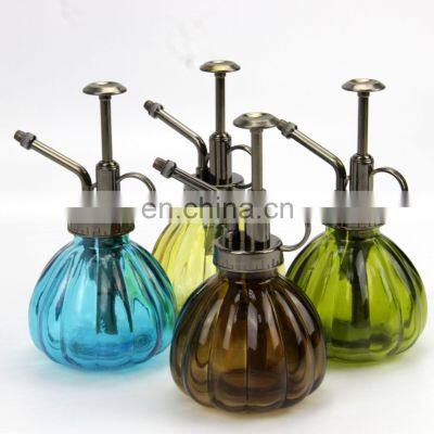 Gardening Plant Clear Glass Bottle Sprayer Fine Water Mist sprayer pump bottle with plastic top pump