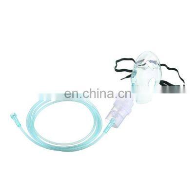 Medical disposable nebulizer oxygen mask with tubing and nebulizer cans