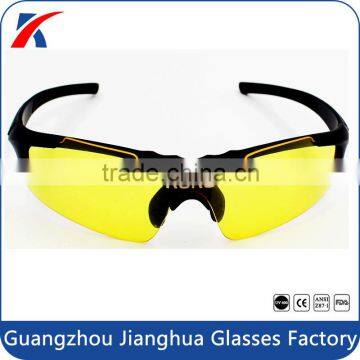 Flexible frame high light transmission HD yellow driving glasses sunglasses